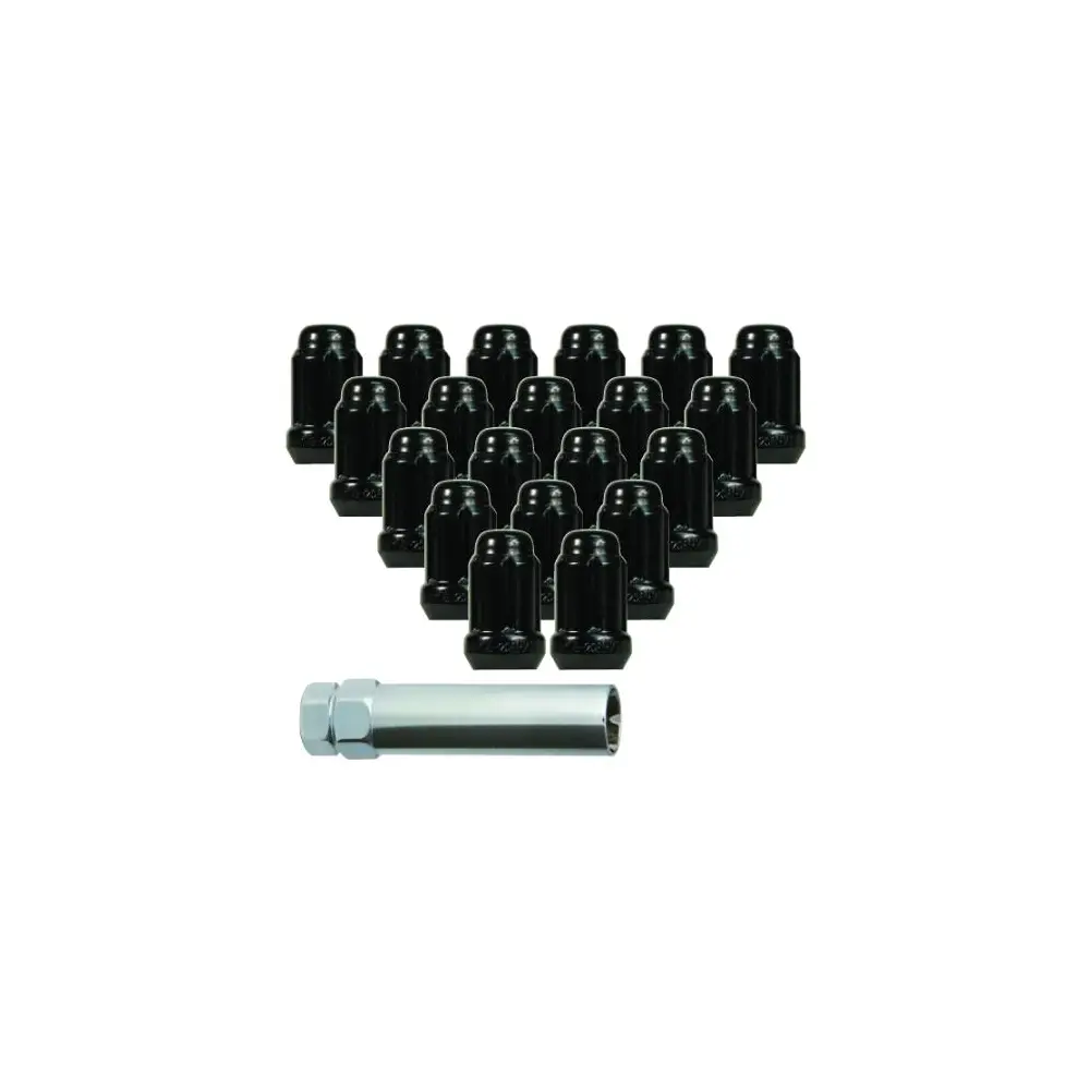 20 Nuts 6 Spline Drive 1/2" Rh Key Ta019 Black - RTI188A-K5-B